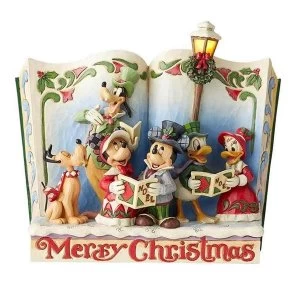 Image of Merry Christmas Mickey Mouse Carol Storybook Figure