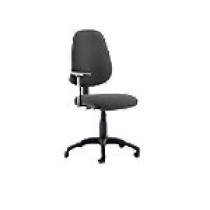 Image of Task Operator Chair Eclipse II Lever Charcoal Fabric With Height Adjustable Arms