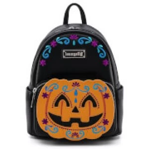 Image of Loungefly Halloween Pumpkin Mini Backpack