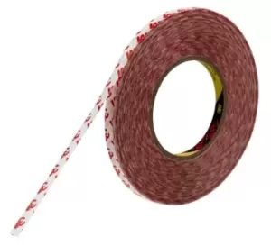 Image of 3M 9088 White Double Sided Plastic Tape, 9mm x 50m