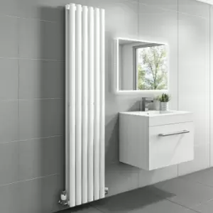 Image of White Vertical Double Panel Radiator 1600 x 360mm - Margo