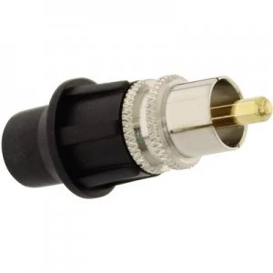 Image of RCA connector Plug straight Number of pins 2 Telecom Security KCM
