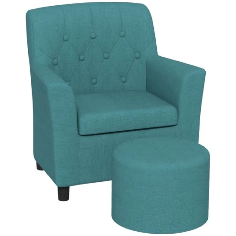 Image of Aiyaplay Kids Sofa Set With Footrest - Blue 310-081V70BU