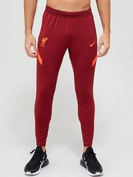 Image of Nike Liverpool FC 21/22 Strike Training Pants - Red, Red Size M Men