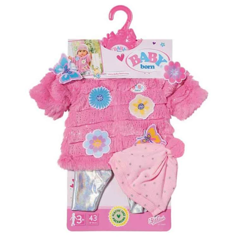 Image of AJ Toys & Books Baby Born Pink Coat Set