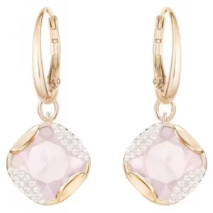 Image of Ladies Swarovski Rose Gold Plated Heap Earrings