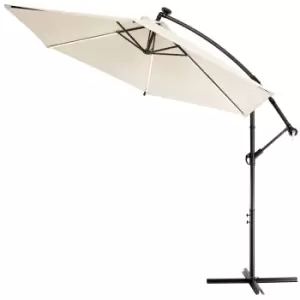 Image of Solar Cantilever Parasol Mali Cream 3.3m Crank & Tilt