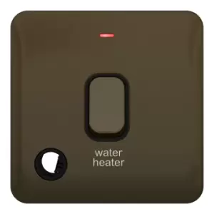 Image of Schneider LSD 20AX Double Pole Switched LED Flex Outlet Black Insert Mocha Bronze - GGBL2014WHBMB