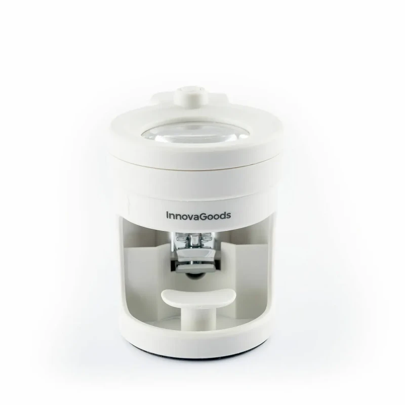 Image of Nail clipper with LED light, magnifying glass and file InnovaGoods Clail Argente Unisex TU