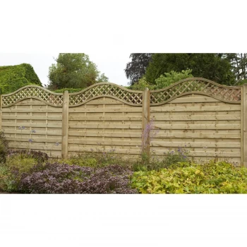 Image of Forest Prague Fence Panel - 6ft - Pack of 3