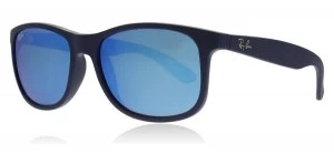 Image of Ray-Ban 4202 Sunglasses Blue 615355 55mm