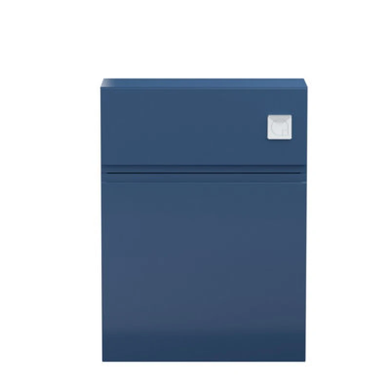 Image of Hudson Reed Urban Floor Standing Back To Wall Wc Unit, Durable Compact Bathroom Vanity And Wc Unit In Satin Blue, 500mm