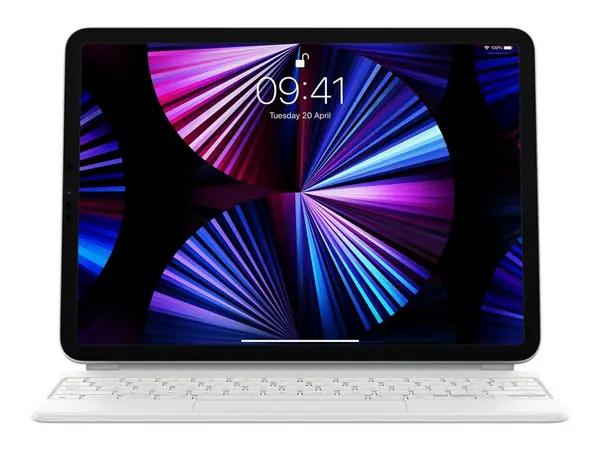 Image of Apple Magic Keyboard for iPad Pro 11" (1st, 2nd, 3rd & 4th Gen, 2022) and iPad Air (4th Gen, 2020 & 5th Gen, 2022) - British English - White 63882