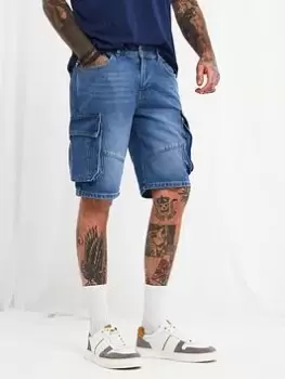 Image of Joe Browns One For The Weekend Shorts - Blue Size 32, Men