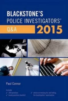 Image of Blackstones Police Investigators Q and A 2015 by Paul Connor Paperback