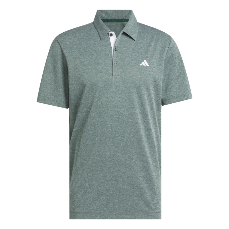 Image of adidas Heather Polo Shirt Mens Colleg Green male S