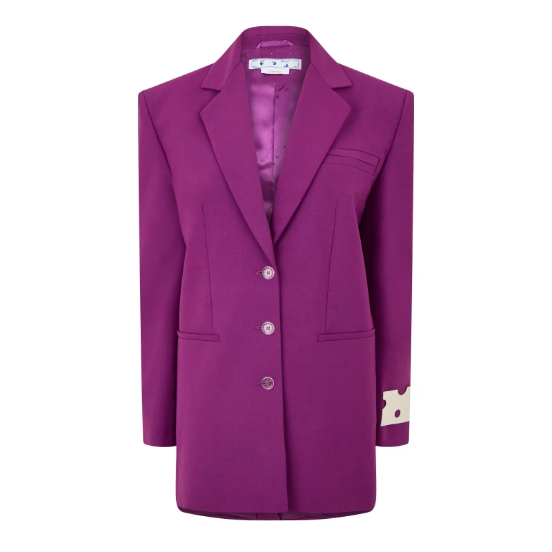 Image of Off White Womens - Structured Suit Jacket Fuchsia female 8 (XS)