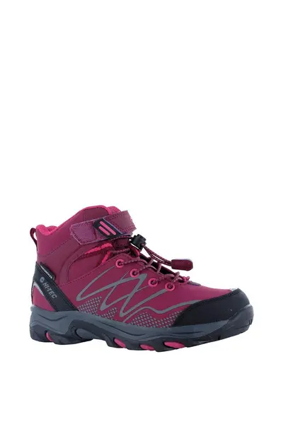 Image of Hi Tec Girls Blackout Mid Softhsell Walking Boots UK Size 5 (EU 38)