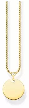 Image of Thomas Sabo KE1958-413-39-L45V Gold Plated Silver Plain Coin Jewellery