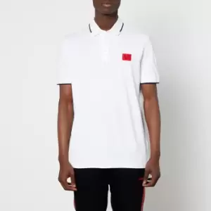 Image of HUGO Mens Deresino Polo Shirt - White - M