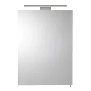 Image of Croydex Madison Single Door Illuminated Aluminium Bathroom Cabinet