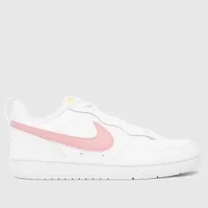 Image of Nike White Court Borough Low 2 Girls Youth Trainers