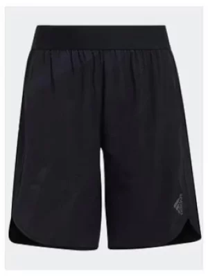 Image of adidas Aeroready Designed 4 Sport Graphic Shorts, Black, Size 9-10 Years