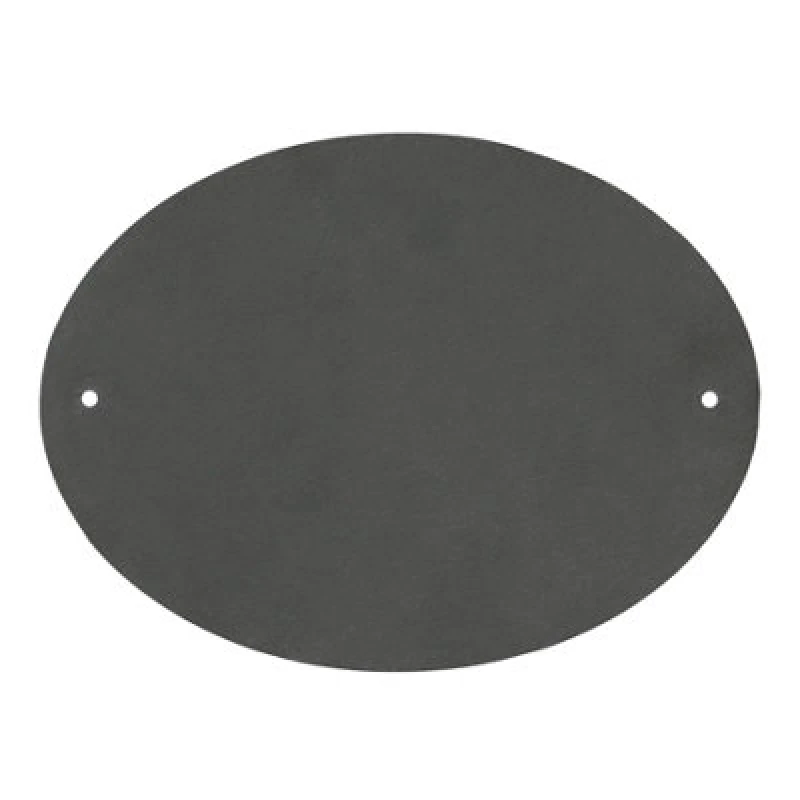 Image of Nicola Spring Linea Oval Blank Slate House Sign - 20Cm X 15Cm