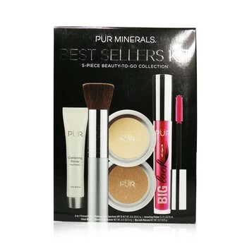 Image of PUR (PurMinerals)Best Sellers Kit (5 Piece Beauty To Go Collection) (1x Primer, 1x Powder, 1x Bronzer, 1x Mascara, 1x Brush) - # Tan 5pcs