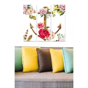 Image of MDF6689188 Multicolor Decorative MDF Painting (3 Pieces)