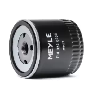 Image of MEYLE Oil filter Original Quality 714 322 0003 Engine oil filter FORD,FOCUS (DAW, DBW),FOCUS Kombi (DNW),Fiesta Mk4 Schragheck (JAS, JBS)