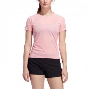 Image of adidas Womens Running Supernova 25/7T-Shirt - Pink