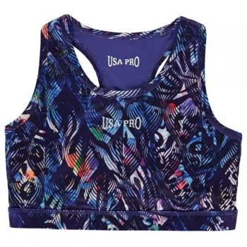 Image of USA Pro Fitness Crop Top Junior Girls - Geo Jungle
