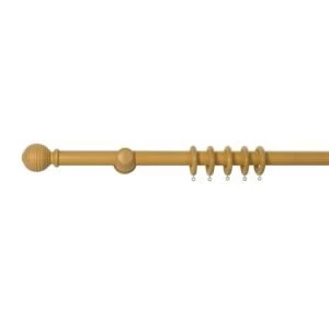 Image of Colours Beech Effect Fixed Length Curtain Pole L160 cm