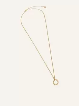 Image of Accessorize 14Ct Gold-Plated Bobble Circle Pendant Necklace, Gold, Women