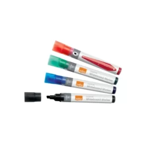 Image of Liquid Ink Whiteboard Pens Chisel Tip 10 Pack Assorted