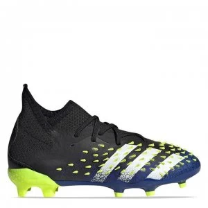 Image of adidas Predator Freak .1 Junior FG Football Boots - Black/SolYellow
