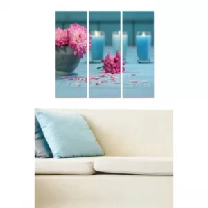 Image of MDF49697 Multicolor Decorative MDF Painting (3 Pieces)