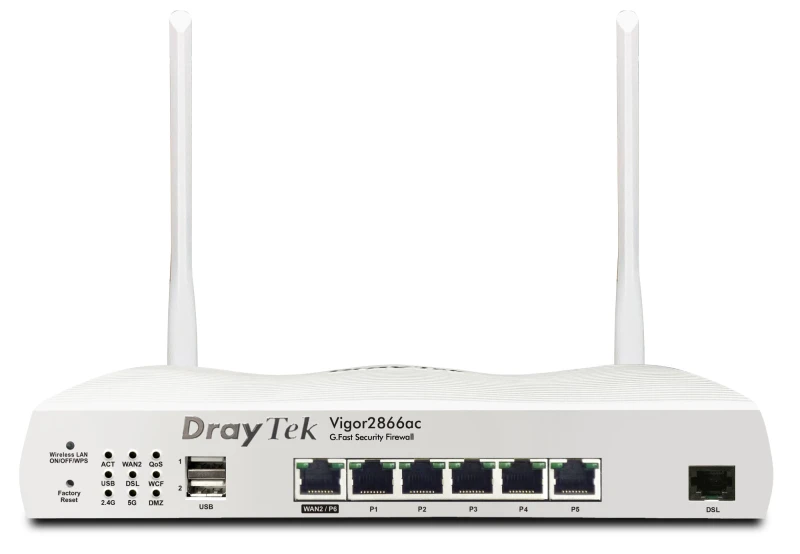 Image of DrayTek Vigor 2866Vac Wireless Router Gigabit Ethernet Dual Band (2.4