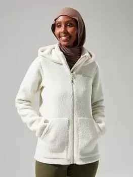 Image of Berghaus Darria Fz Hooded Fleece Jacket, Off White, Size 14, Women