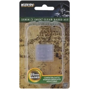 Image of Wizkids Deep Cuts: 25mm Round Base - Clear (15)
