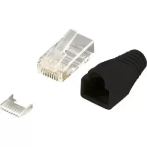 Image of LogiLink MP0024 LogiLink MP0024 N/A MP0024 Plug, straight Number of pins: 8P8C Black 100 pc(s) MP0024 Plug, straight Number of pins: 8P8C Black 100 pc