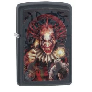 Image of Zippo Anne Stokes Evil Clown Black Matte Finish Windproof Lighter