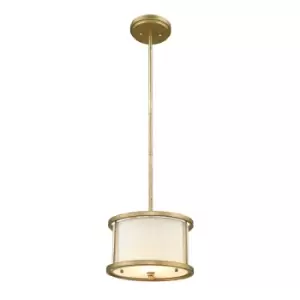 Image of 1 Bulb Ceiling Pendant Light Fitting Distressed Gold LED E27 60W Bulb