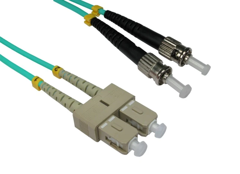 Image of Cables Direct 3m OM3 Fibre Optic Cable, ST-SC (Multi-Mode)