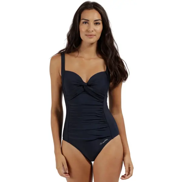 Image of Regatta Womens/Ladies Sakari Tummy Control Flattering Swimming Costume 8 - Waist 25' (63cm) NAVY RWM012-540-8