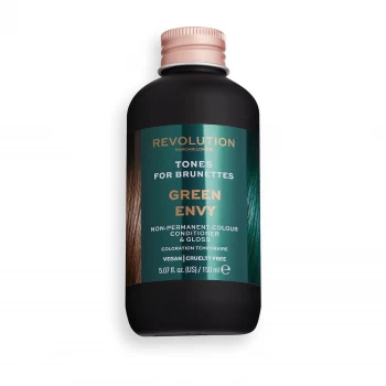 Image of Revolution Hair Tones for Brunettes 150ml (Various Shades) - Green Envy