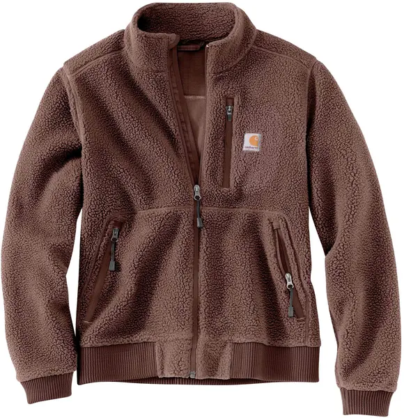 Image of Carhartt Fleece Ladies Jacket, brown, Size M for Women
