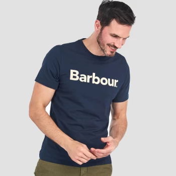 Image of Barbour Mens Logo T-Shirt - New Navy - M