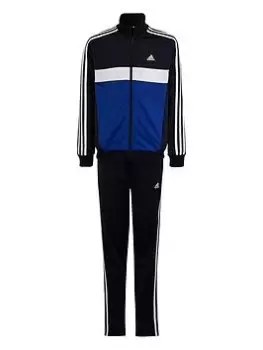 Image of Boys, adidas Sportswear Junior 3-Stripes Tiberio Tracksuit - Navy, Navy/Blue, Size 15-16 Years